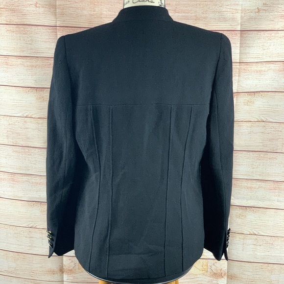 Louis Feraund Vintage Black Open Front Jacket - Picture 2 of 4